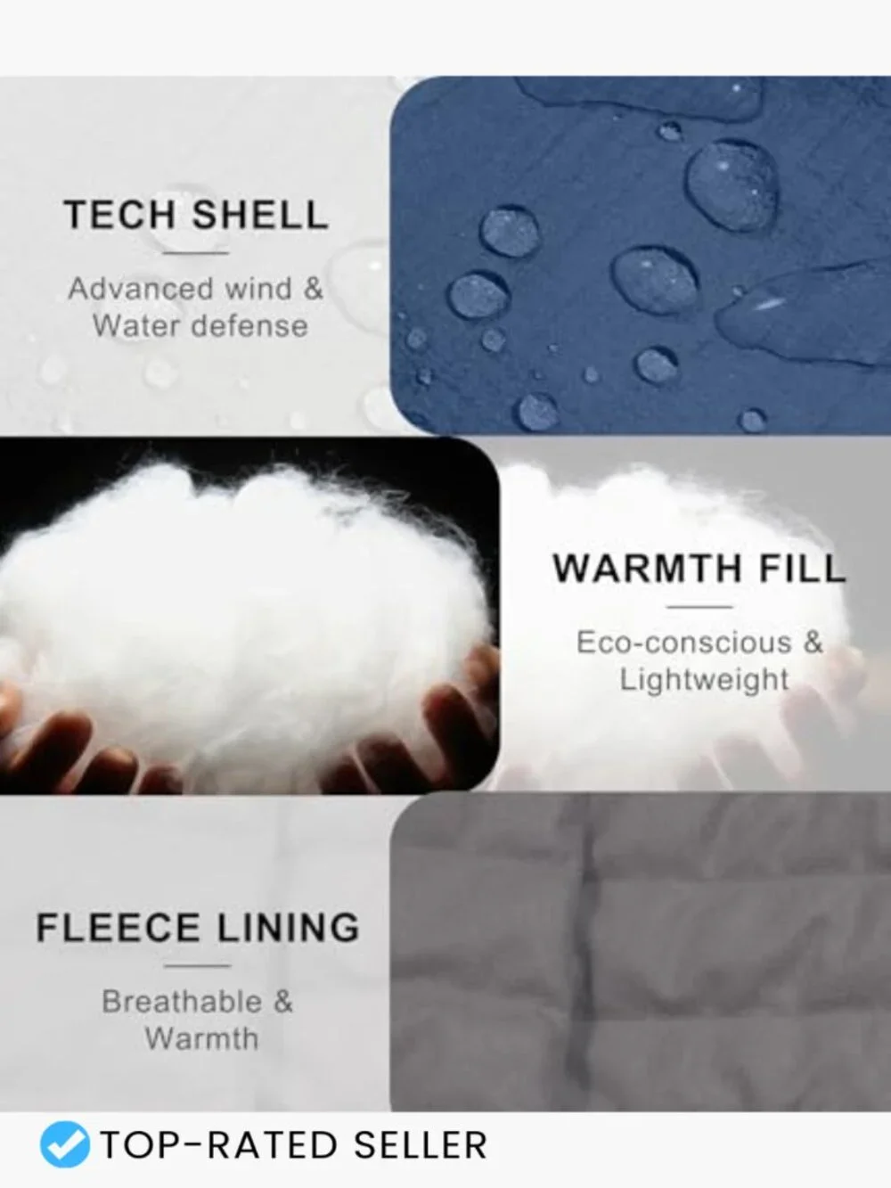Men's Packable Puffer Vest Water-Resistant Quilted Sleeveless Vest for Travel